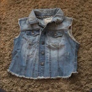 Jean vest like new!